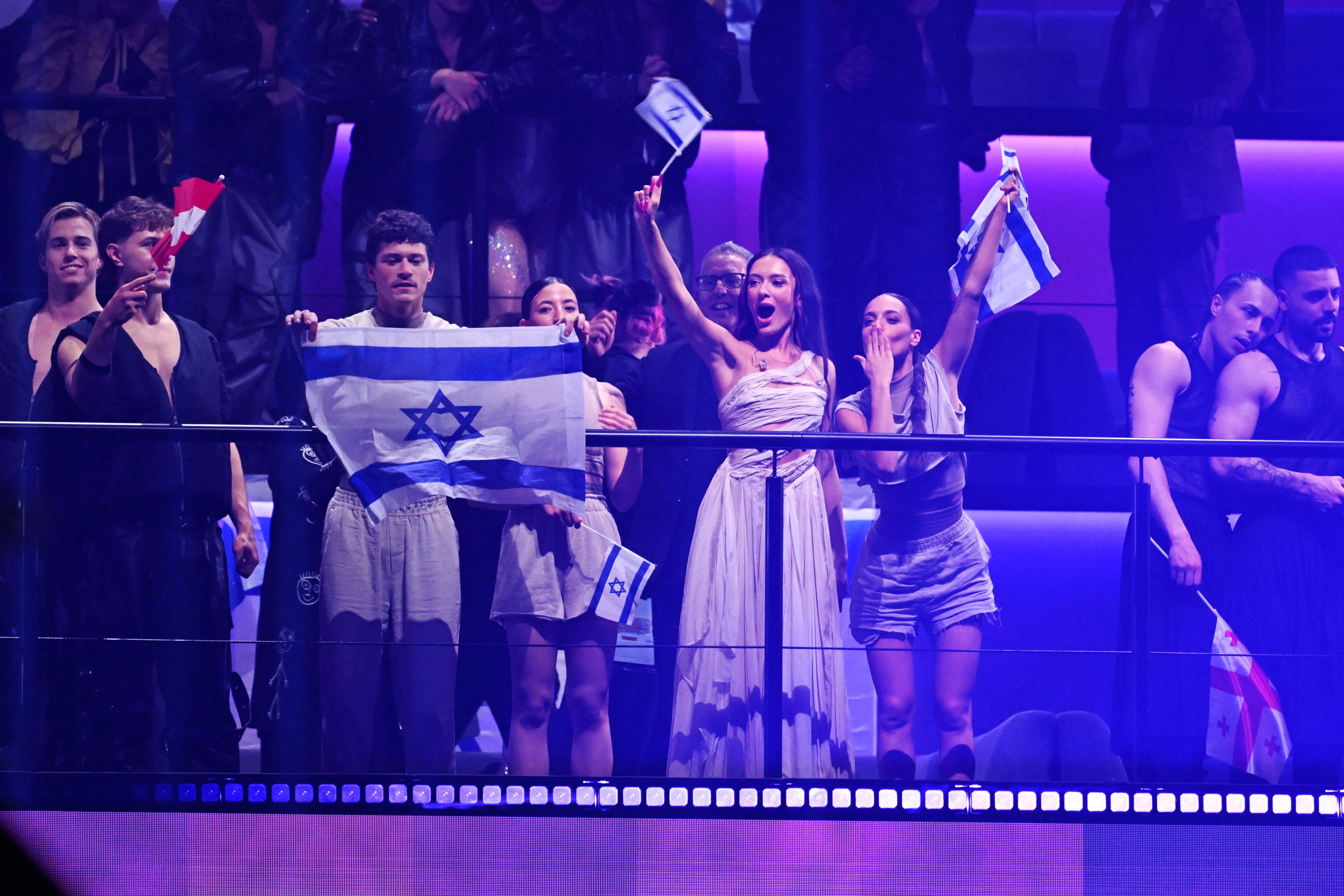 La cantante israelí Eden Golan durante la segunda semifinal del Festival de Eurovisión