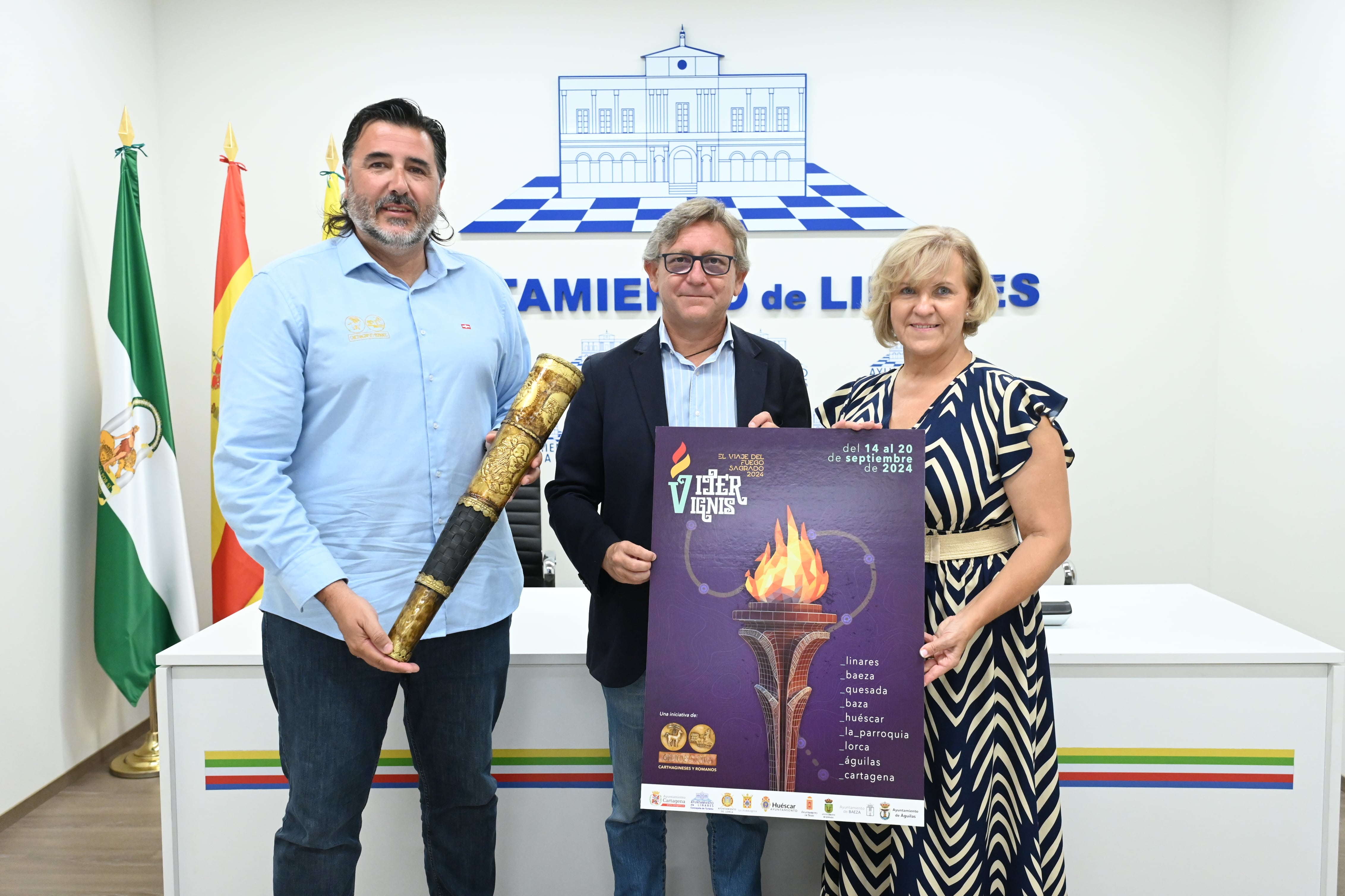 José Antonio Meca, Enrique Mendoza y Francisca Martínez.