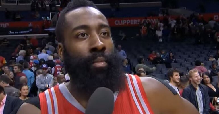 James Harden, durante su famosa entrevista en 2015