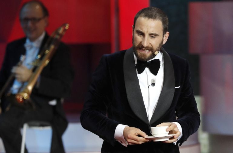 El actor Dani Rovira durante la gala de entrega de la XXXI edición de los Premios Goya 