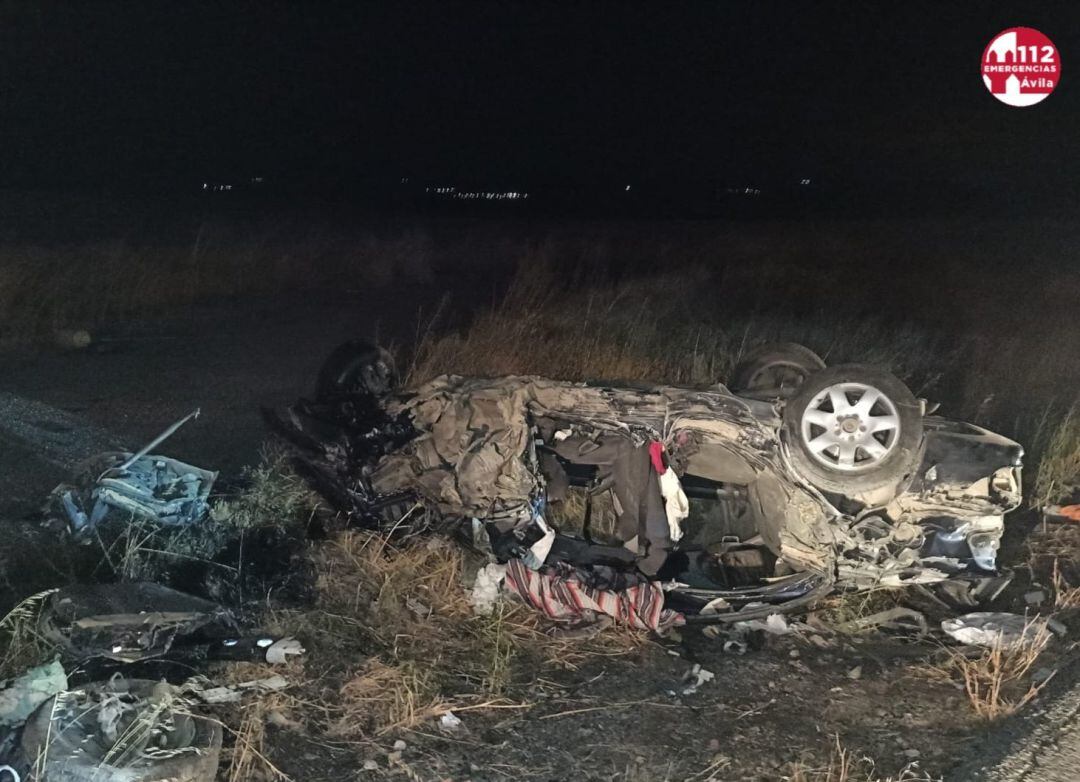 Imagen del coche siniestrado