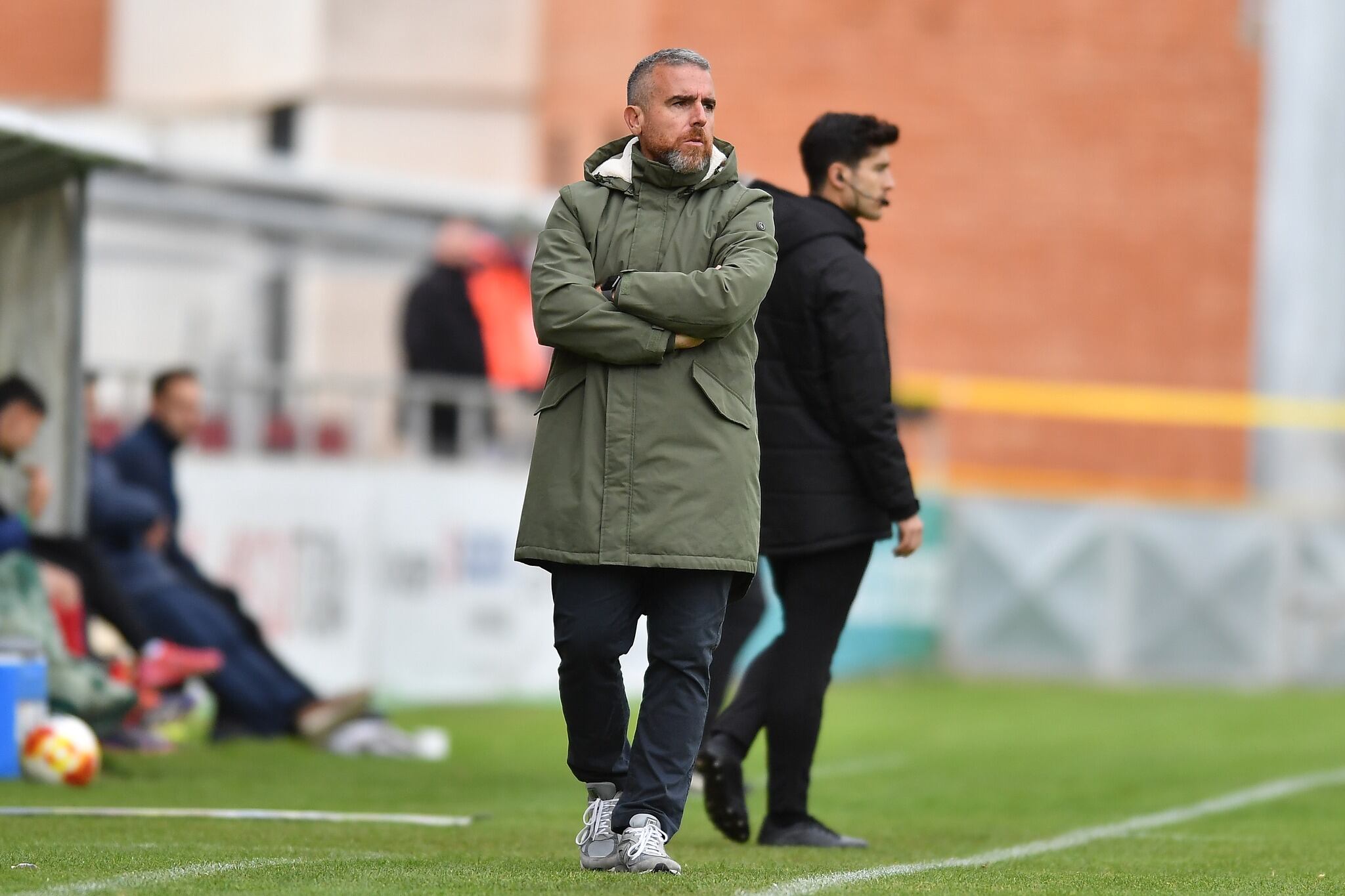 Javi Rey durante el partido en Teruel