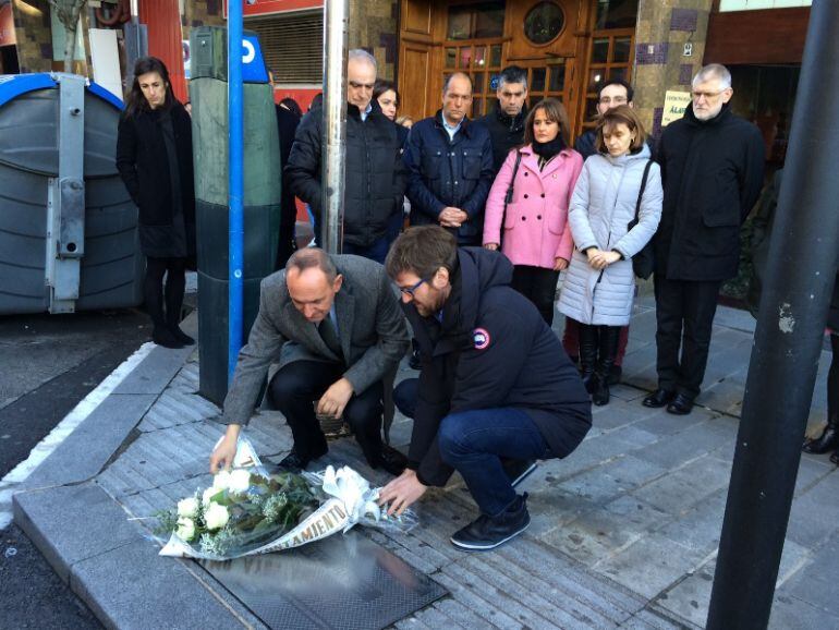 Momento del homenaje realizado a Jesús Velasco