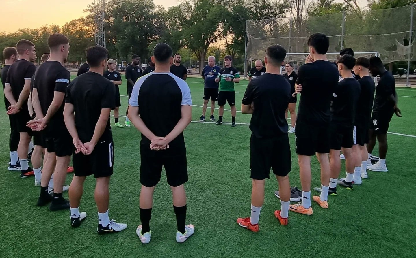 Atlético de Tomelloso entrenando durante la pretemporada