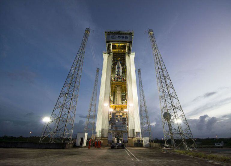 La primera nave tripulada de la ESA, el &quot;IXV&quot; lista para su primer lanzamiento de prueba desde la base espacial de Kourou, situada en la Guayana Francesa