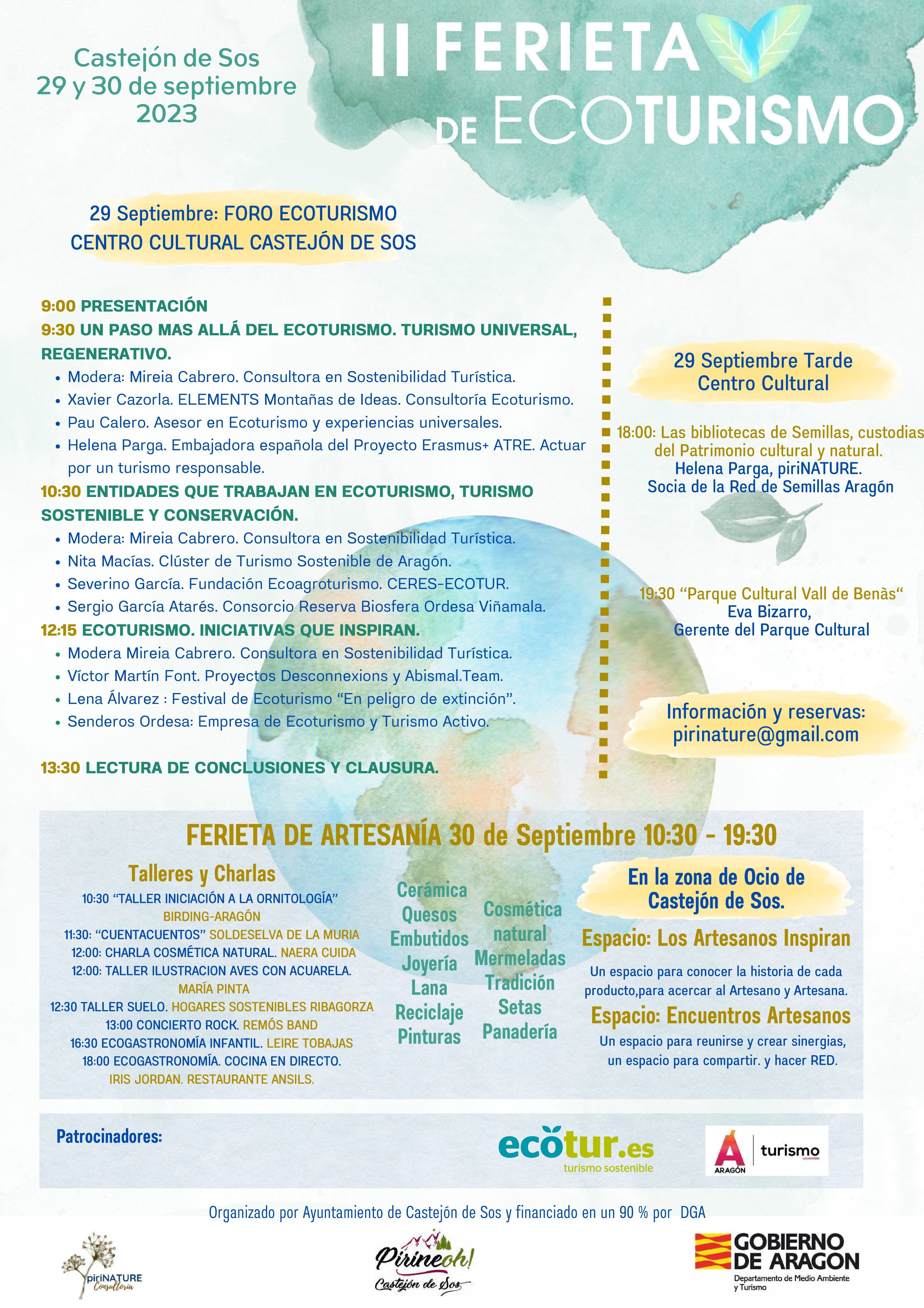 Cartel Ferieta Ecoturismo Castejón 2023