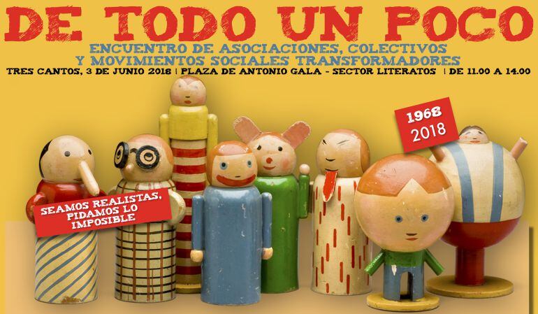 El cartel del encuentro &#039;De todo un poco&#039; quiere invitar a todos los tricantinos a participar 