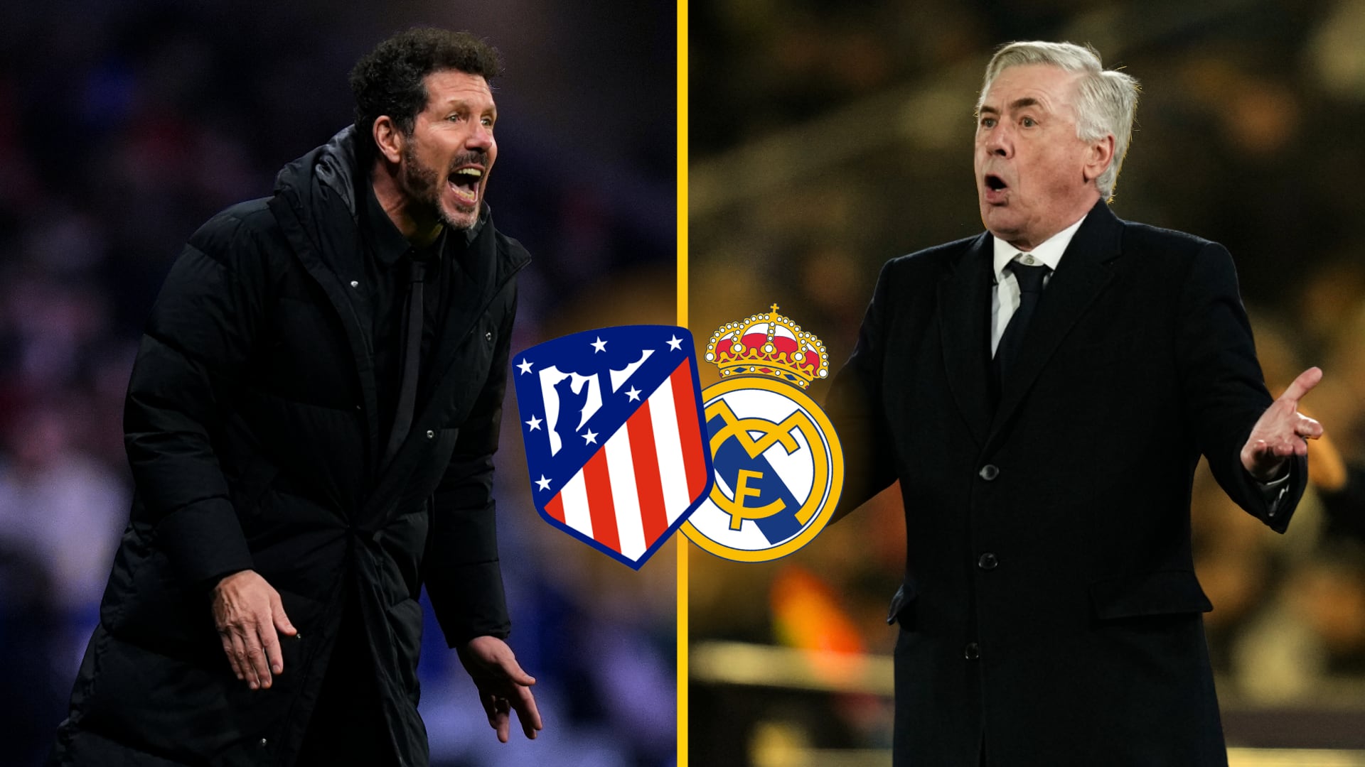 En un montaje, Carlo Ancelotti y Diego Pablo Simeone