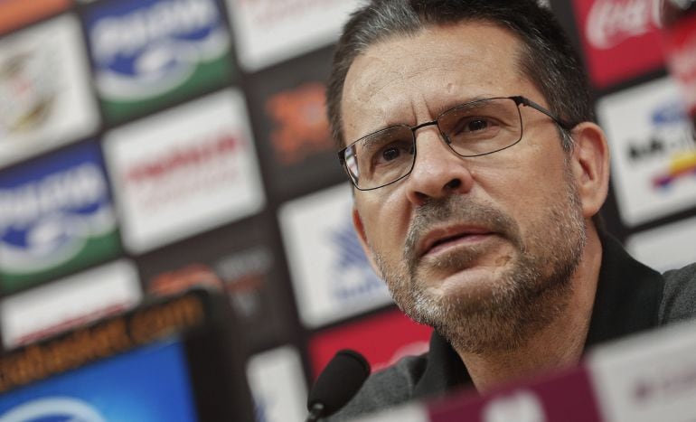 Pedro Martínez, entrenador del Valencia Basket, en una rueda de previa a la final de la Liga Endesa. 