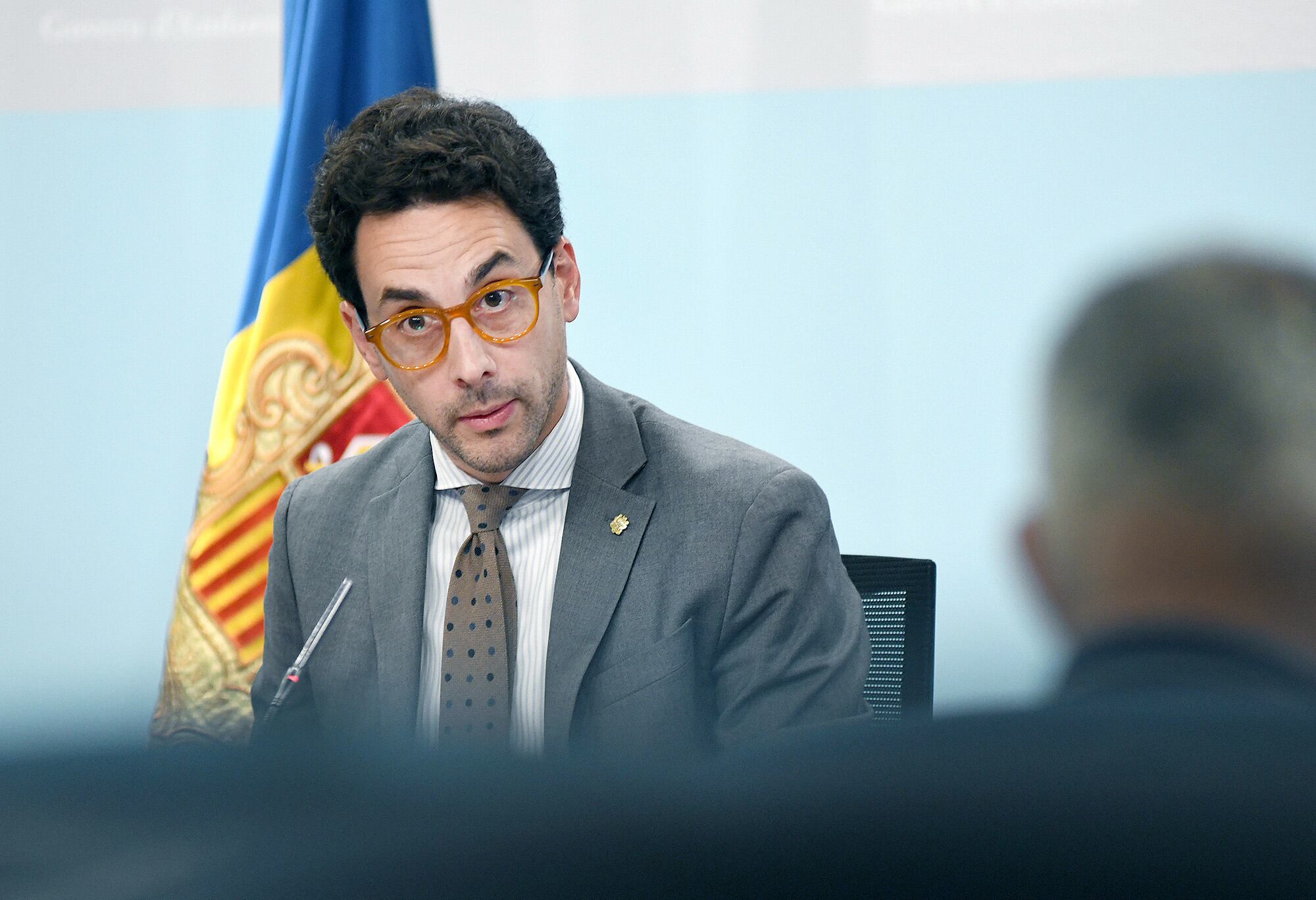 Casal durant la compareixença d'avui.