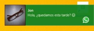 Notificación de escritorio de WhatsApp