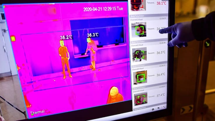 Cámaras termográficas y kits de control de aforo