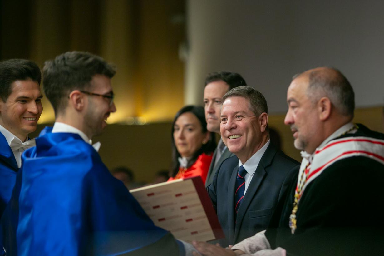 Acto de toma de posesión de Julián Garde como rector de la UCLM