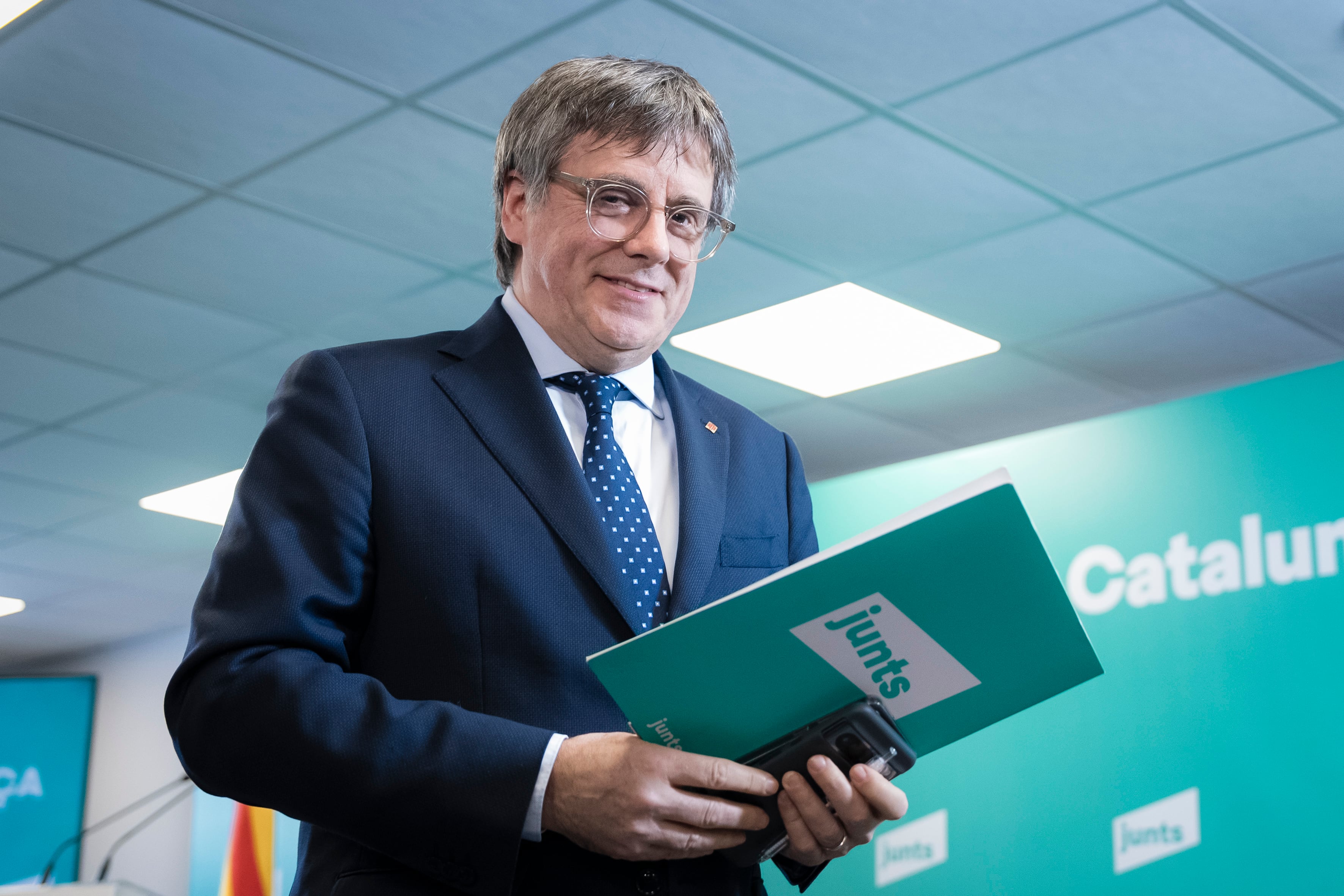 El presidente de JxCat, Carles Puigdemont