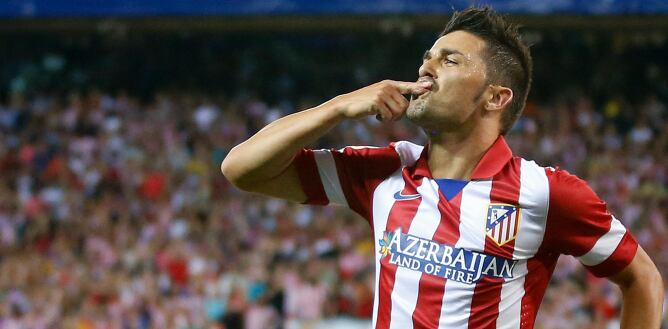 El asturiano ha abierto el marcador de la ida de la Supercopa entre el Atlético y el F.C. Barcelona.