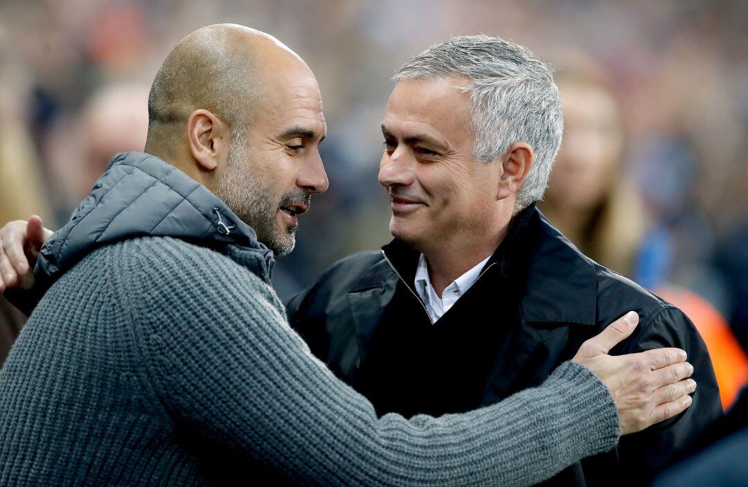 Pep Guardiola y José Mourinho