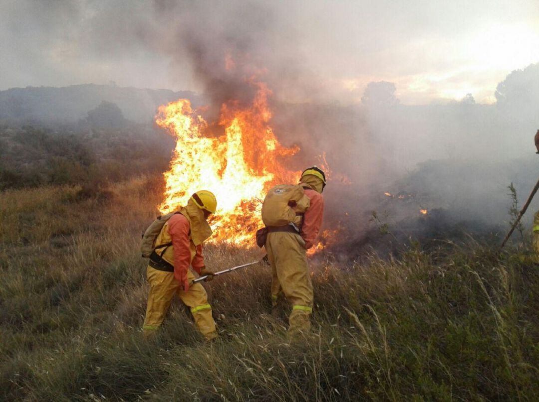 Actuación de los equipos ante la declaración de un incendio forestal.