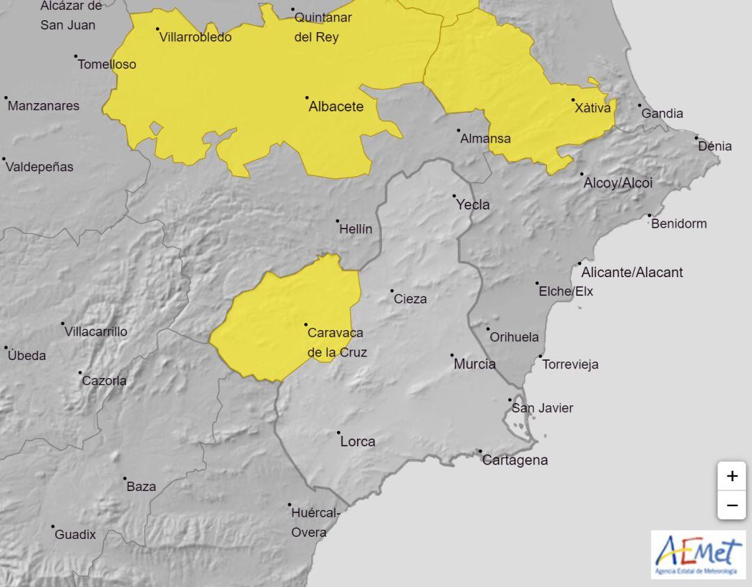 Aviso amarillo por tormentas en la comarca del Noroeste