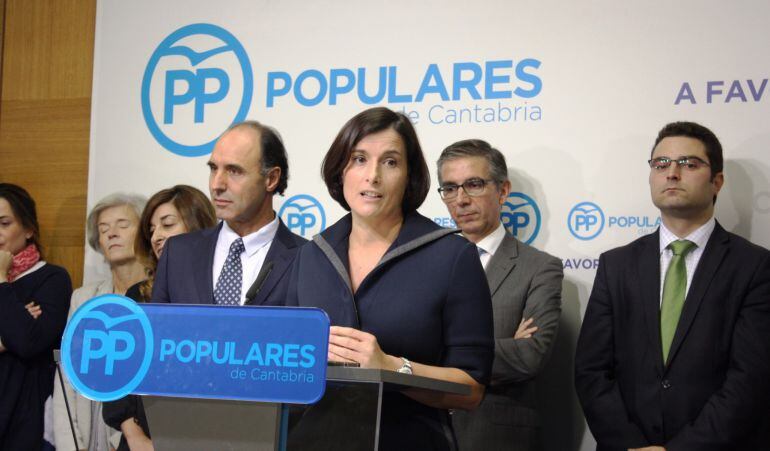 Gema Igual, en su primera intervención tras conocerse que será la nueva alcaldesa de Santander.