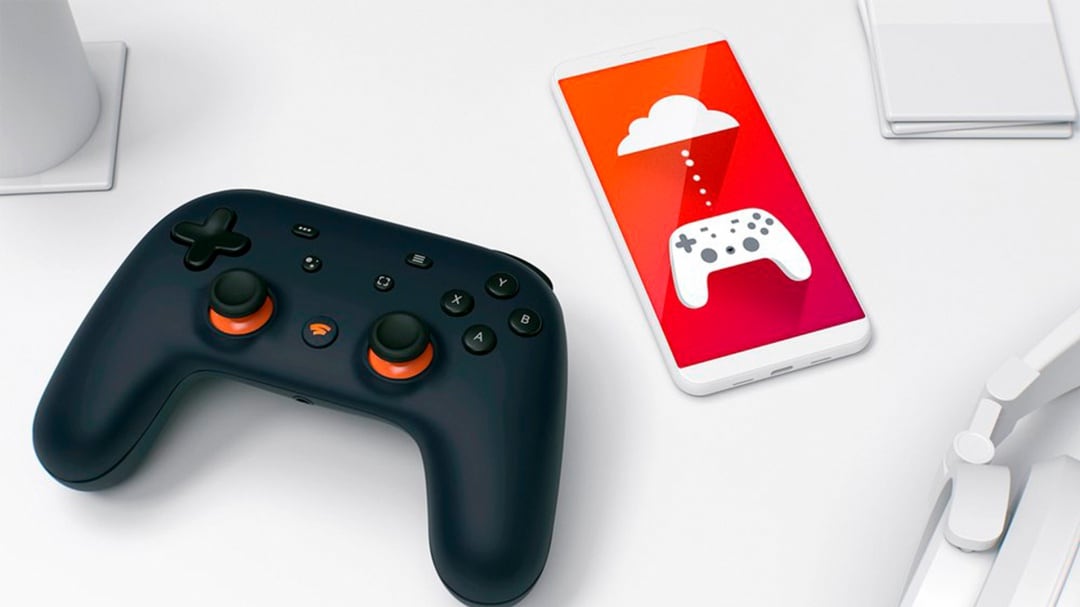 Imagen del mando de Stadia, el servicio de videojuegos de Google que ahora llega a su fin