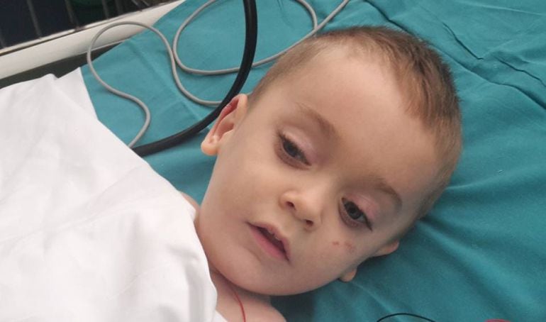 Sergio Roque, esta mañana en el hospital