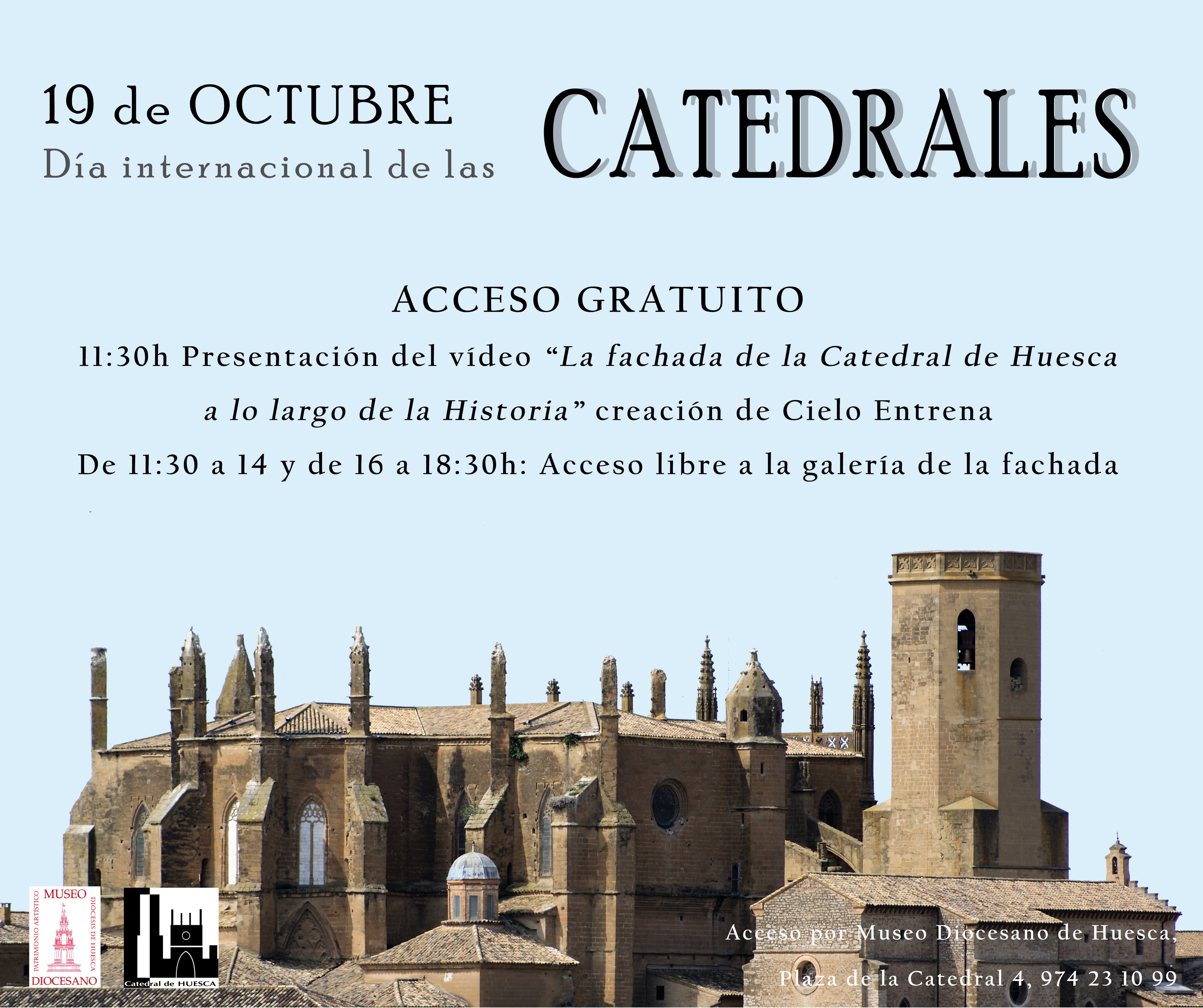 Cartel del Día de las Catedrales en Huesca