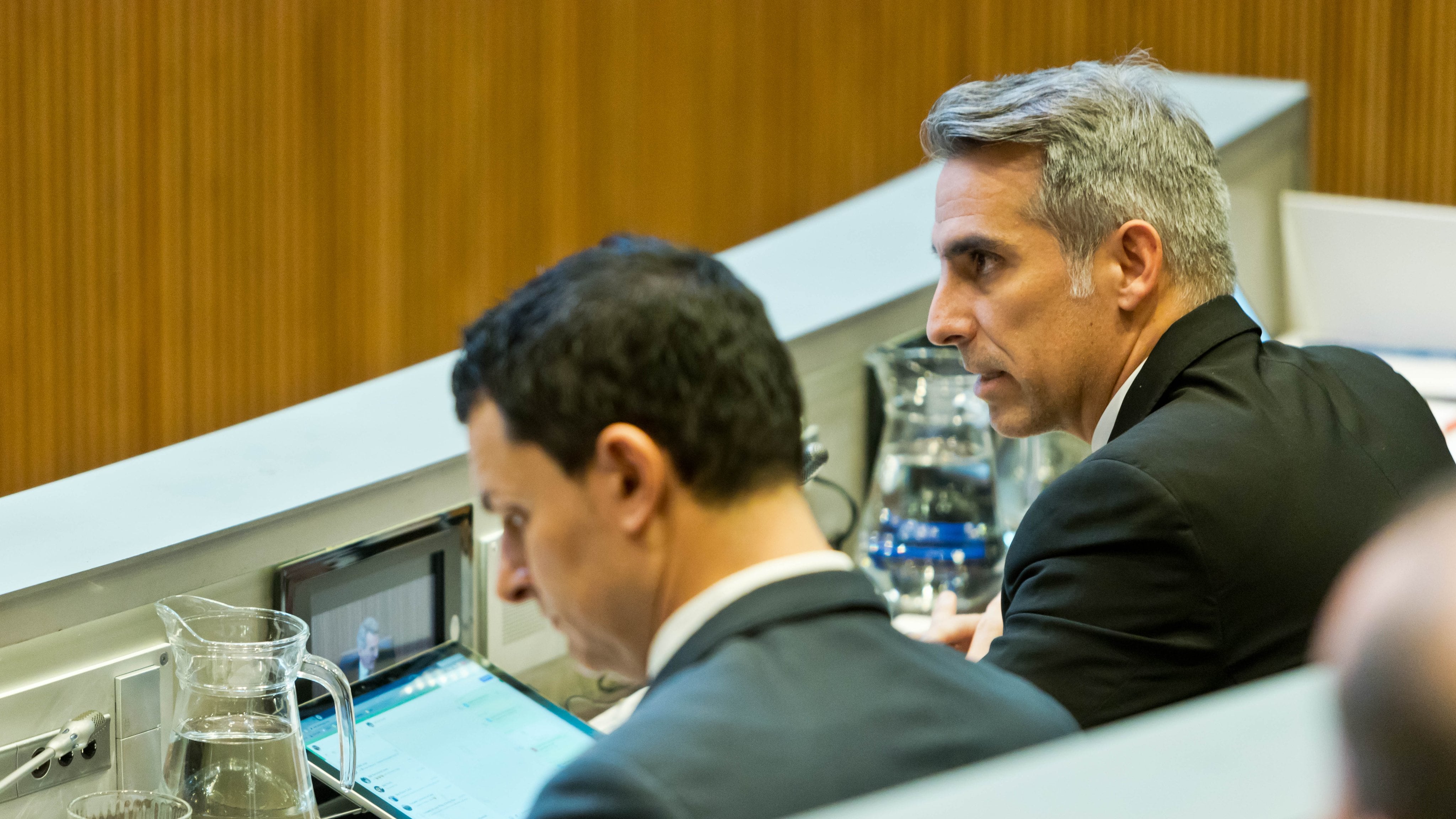 El ministre de Finances, César Marquina.