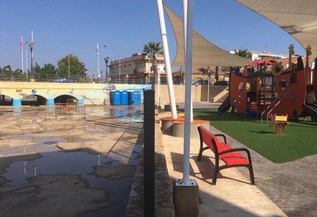 El tanque de tormentas se encuentra al lado del parque infantil José Carrasco