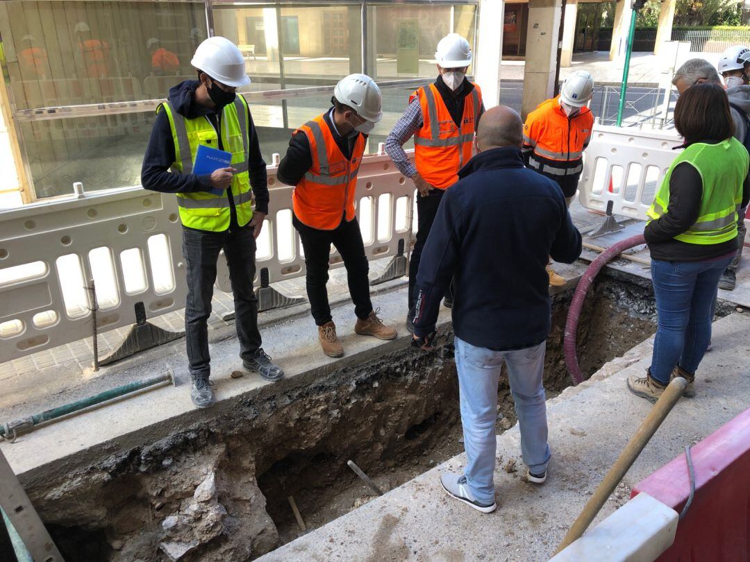 catas arqueológicas en la calle Fatxo