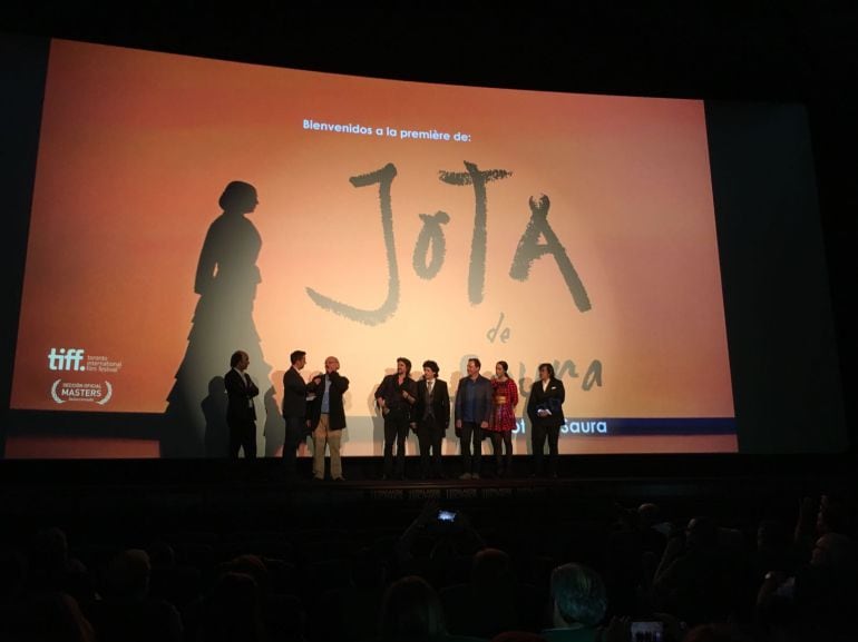 Momento del estreno de la película &quot;Jota&quot;