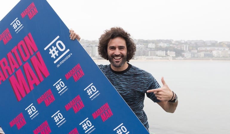 Raúl Gómez en la presentación de la T2 &#039;Maratón Man&#039;