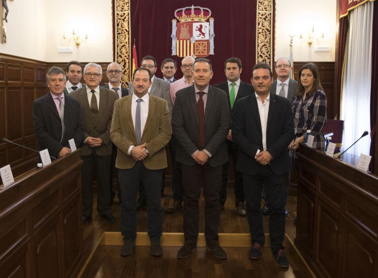 Los participantes en la reunión del Consorcio del Camino del Mío Cid.