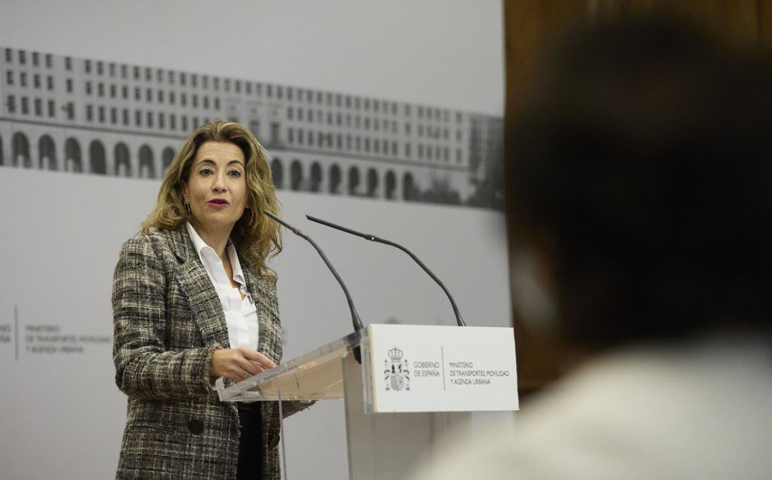 La ministra de Transportes, Movilidad y Agenda Urbana, Raquel Sánchez