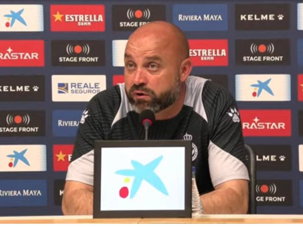 Manolo González, entrenador del Espanyol en la previa ante el Real Valladolid