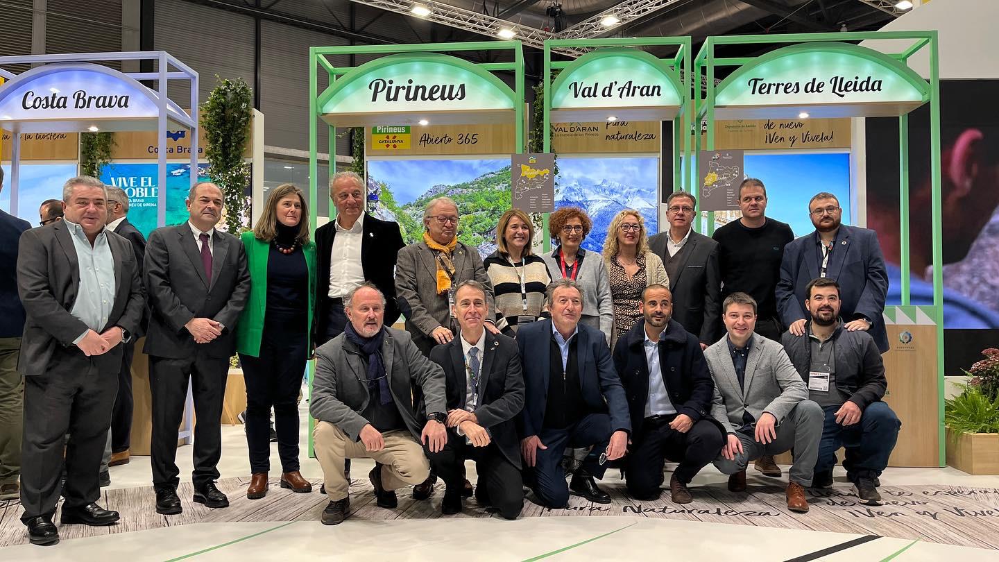 Representants institucionals i empresarials de negocis i administracions públiques de la demarcació de Lleida avui a Fitur.