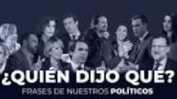 Juega con las frases más polémicas de los políticos en el Quiz de la SER