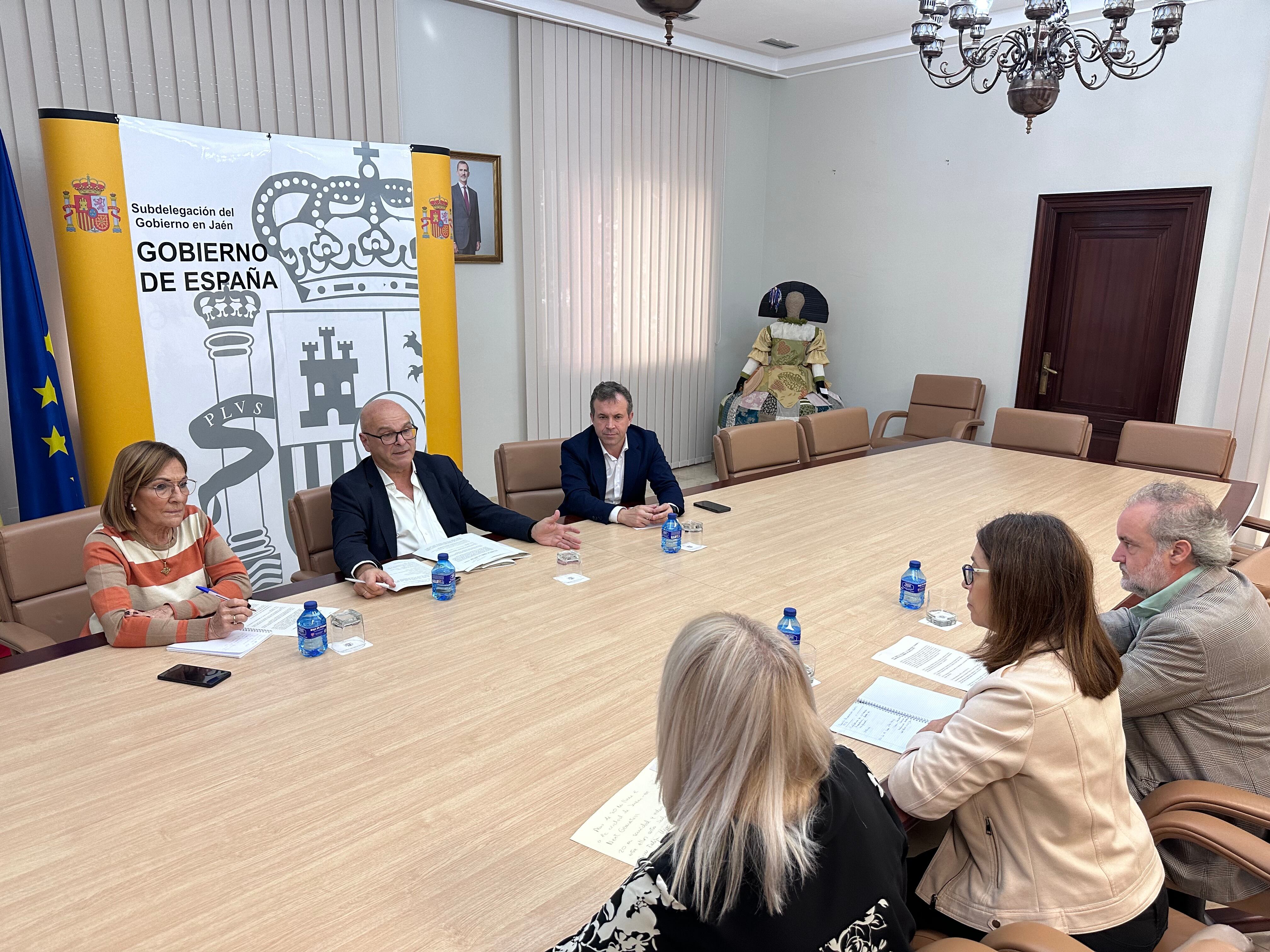 Reunión entre Subdelegación y el Ayuntamiento de Jaén.