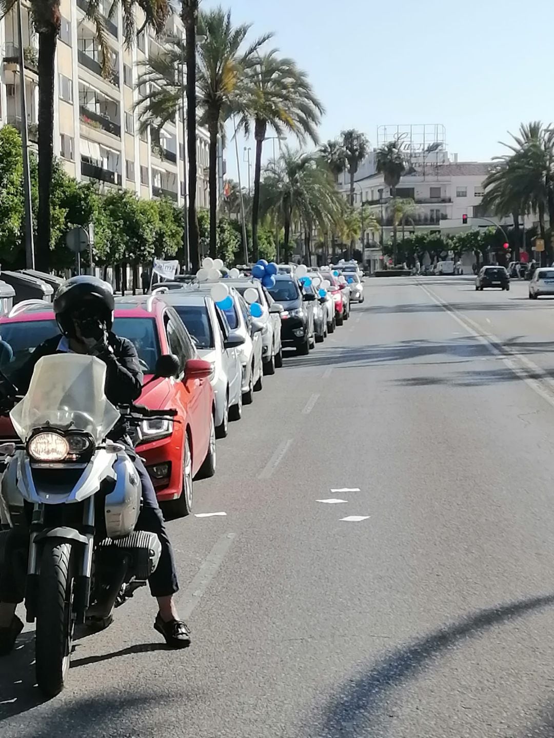 Uno de los momentos de la caravana