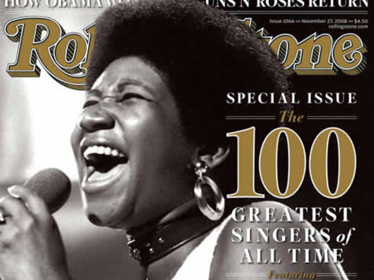 Aretha Franklin, la mejor voz del rock para Rolling Stone