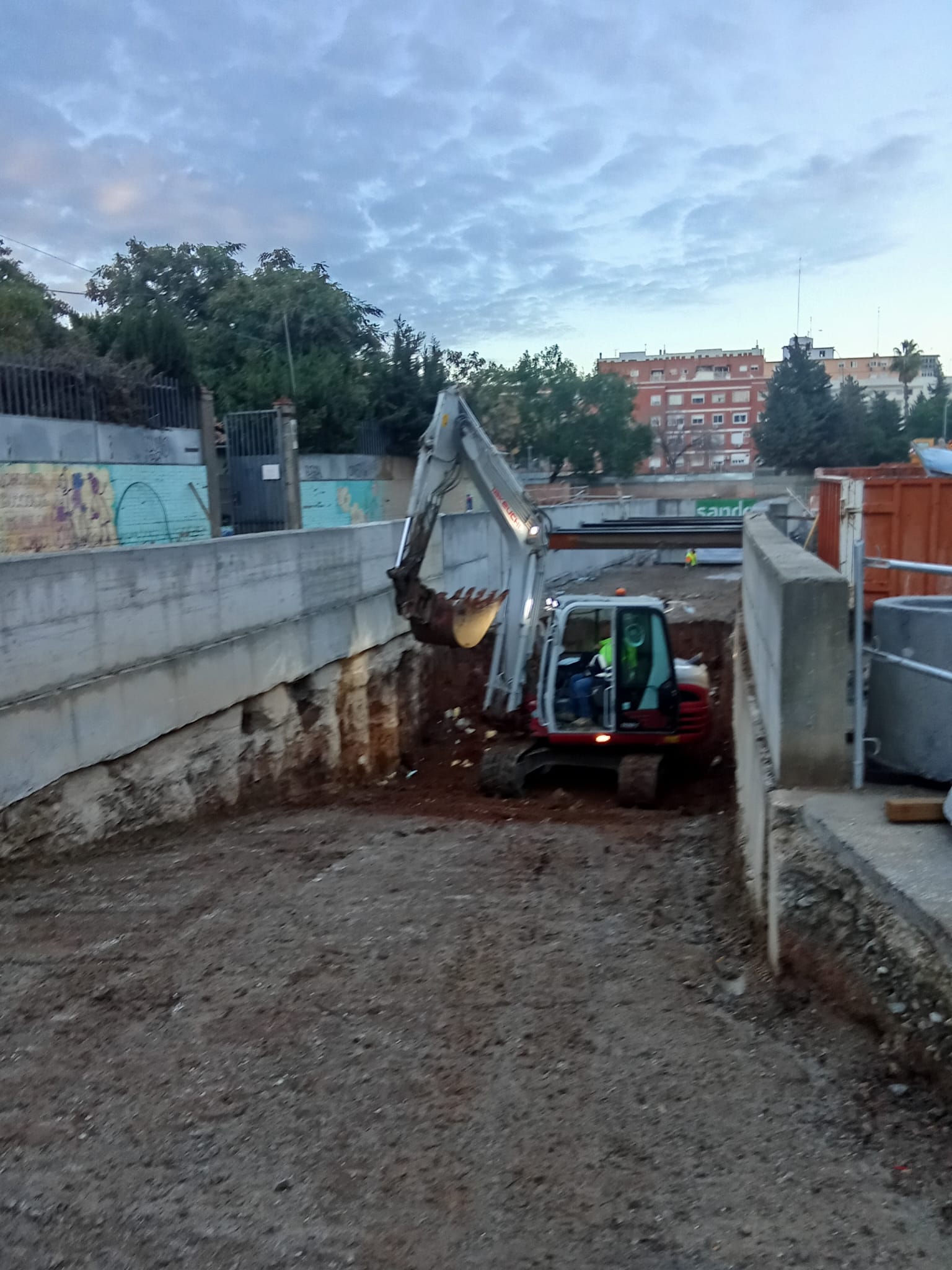 Excavación del túnel