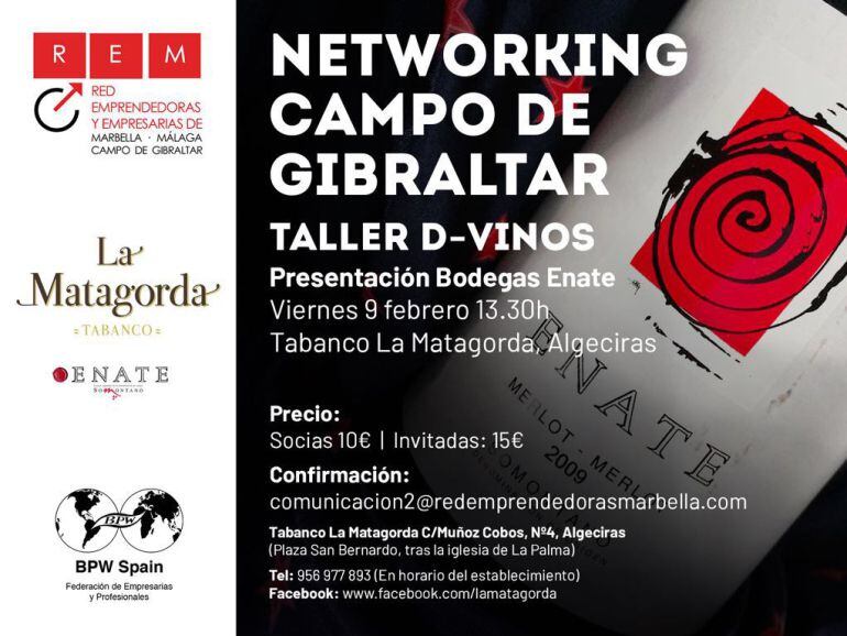 Convocatoria para el encuentro empresarial de REM en Tabanco "La Matagorda"