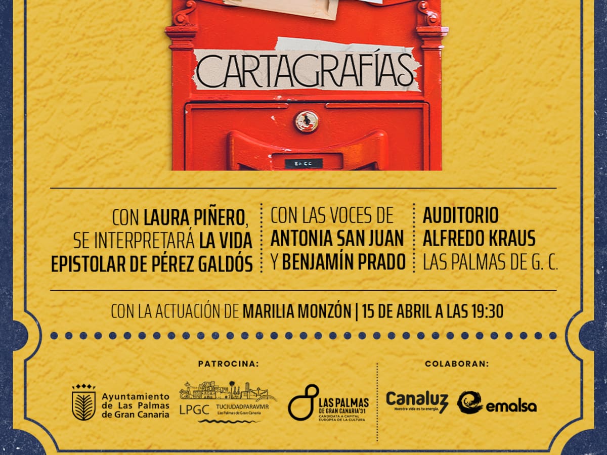 “Cartagrafías en Vivo” llega al Auditorio Alfredo Kraus para interpretar la vida epistolar de Benito Pérez Galdós