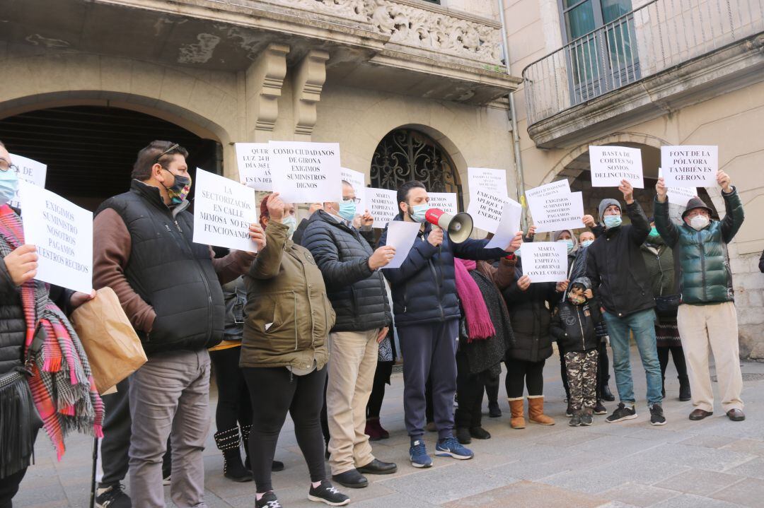 La concentració de veïns del barri el divendres