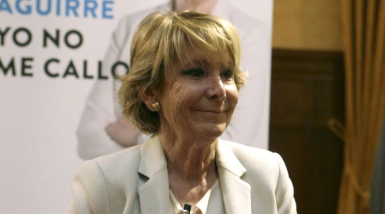 La expresidenta de la Comunidad de Madrid y del PP madrileño, Esperanza Aguirre