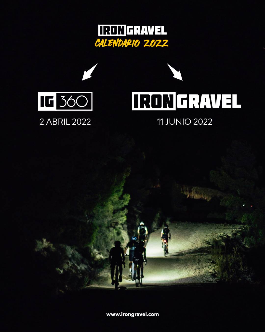 Calendario de la IG&#039;360 y de la Iron Gravel de 2022