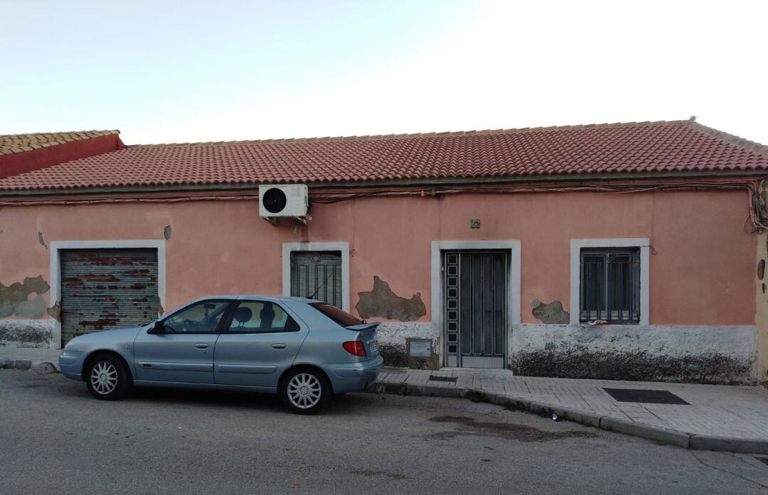 Vivienda afectada por el incendio en Camino Masegosas.