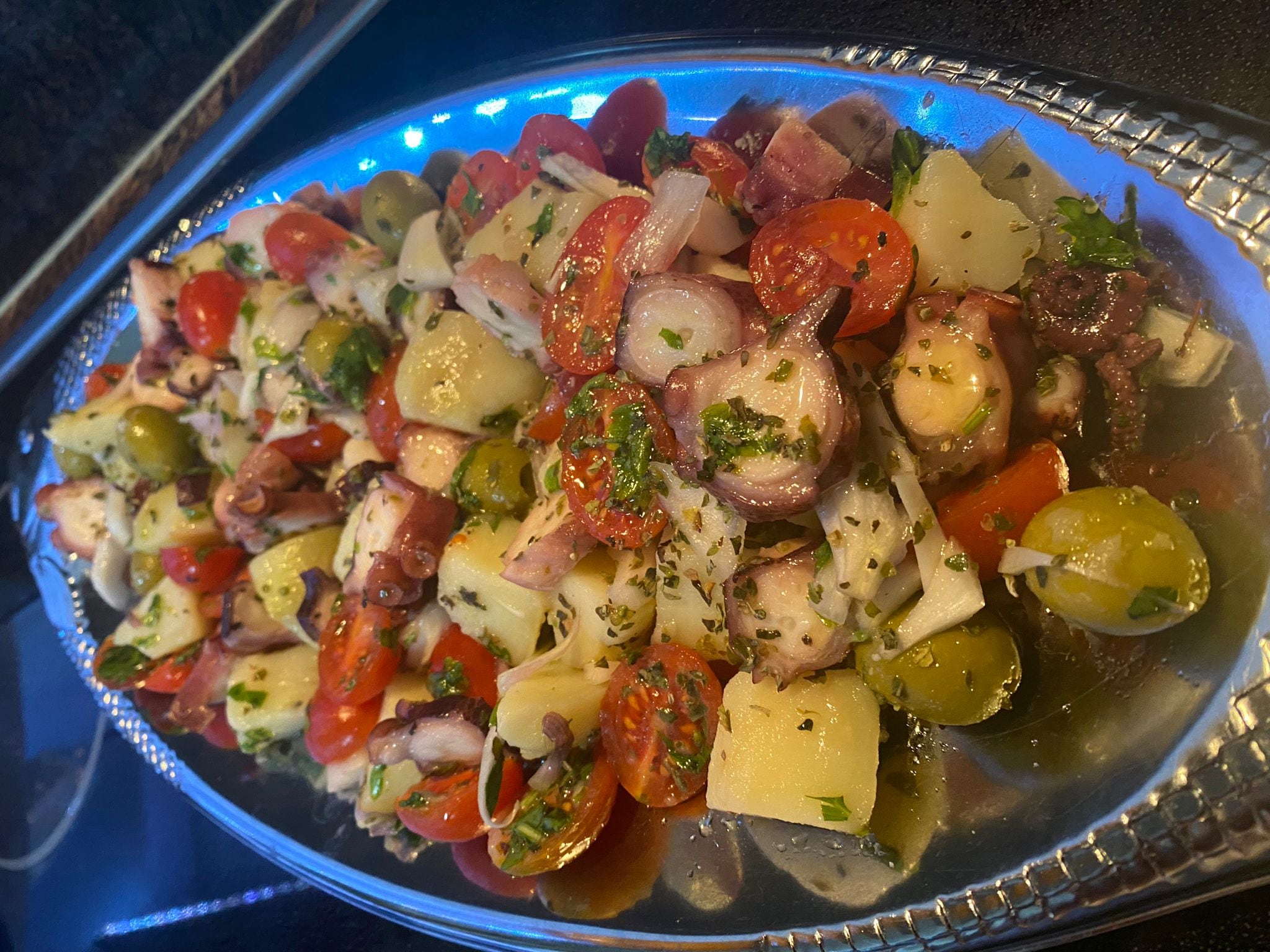 ENSALADA DE PATATAS Y PULPO