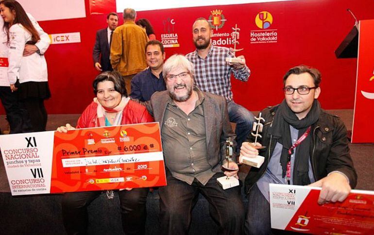 Foto de familia de los ganadores del Concurso Nacional de Pinchos