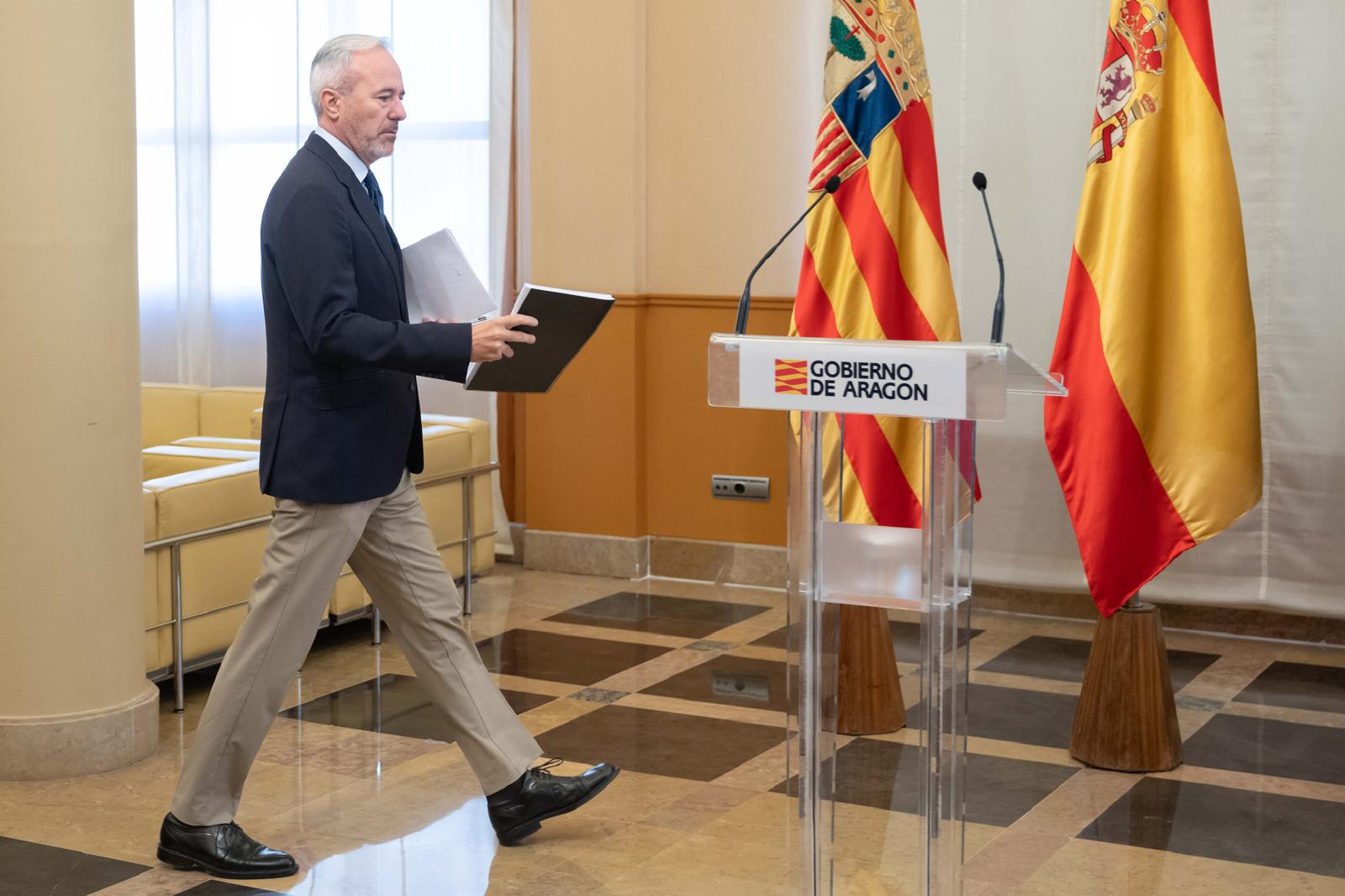 Jorge Azcón ha explicado los asuntos que quiere tratar con Pedro Sánchez el viernes que viene /Fabián Simón DGA