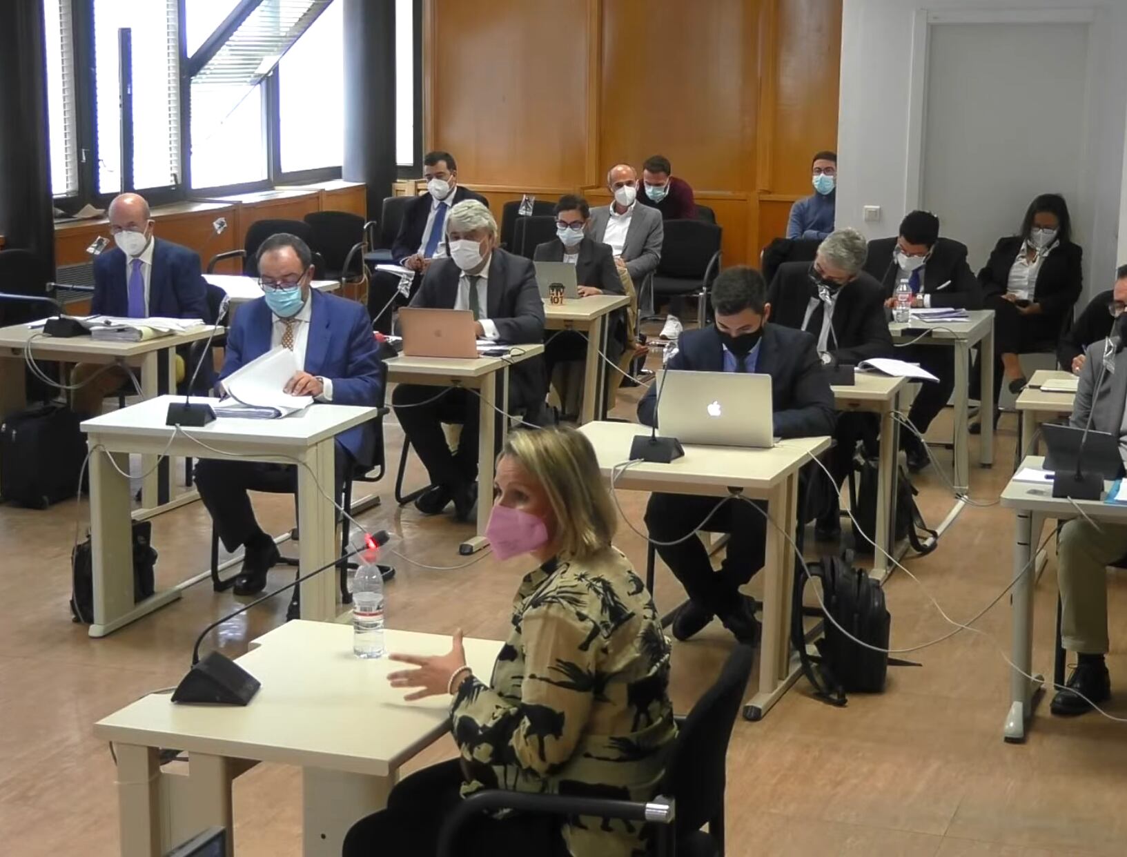 Sesión del juicio de Chiloeches en la Audiencia Provincial de Guadalajara